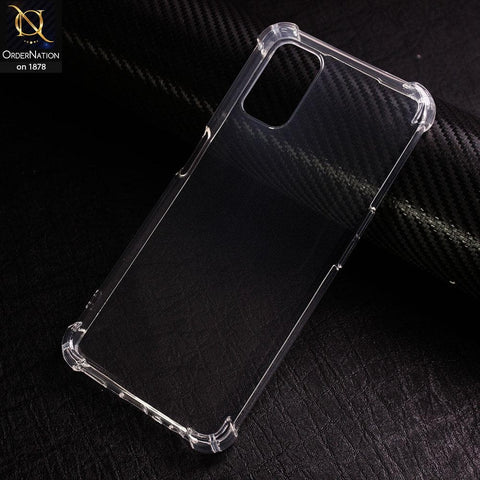 Oppo A72 Soft 4D Design Shockproof Silicone Transparent Clear Case