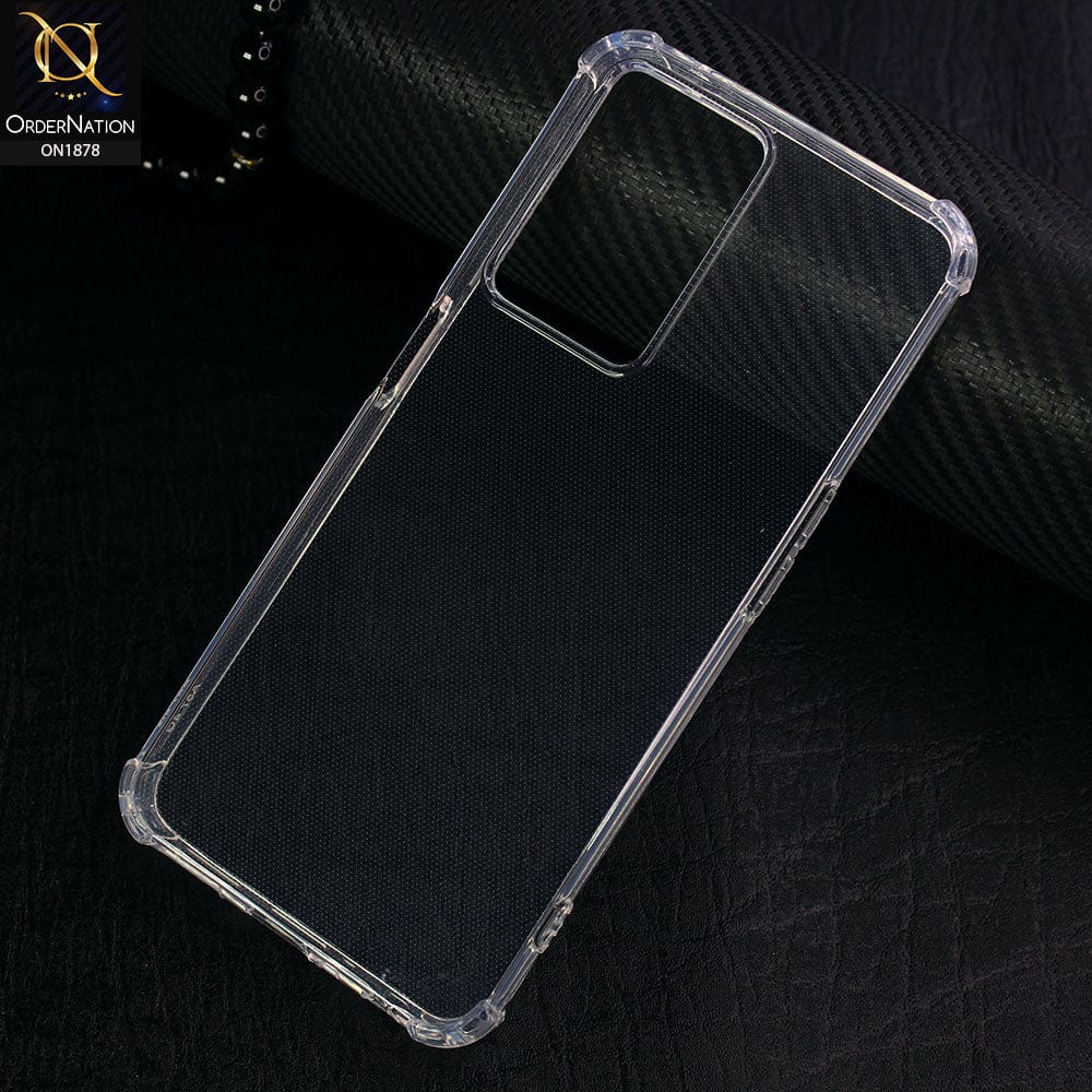 Oppo A57 5G Cover - Soft 4D Design Shockproof Silicone Transparent Clear Case