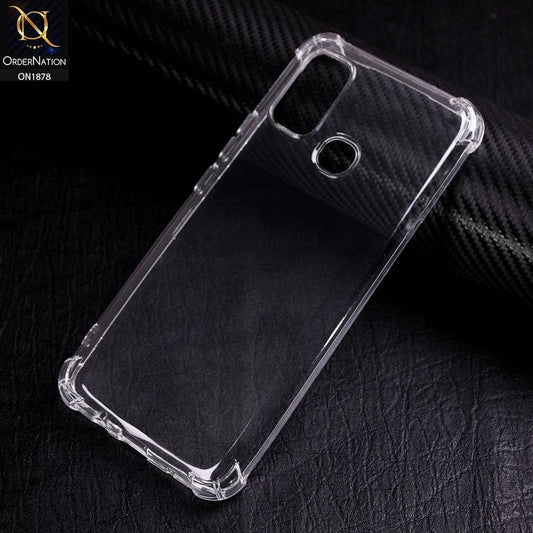 Infinix Hot 9 Play Cover - Soft 4D Design Shockproof Silicone Transparent Clear Case