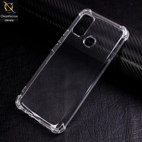 Infinix Hot 9 Play Cover - Soft 4D Design Shockproof Silicone Transparent Clear Case