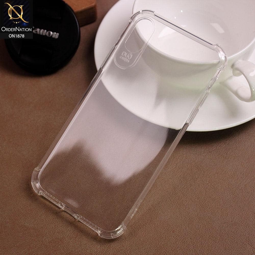 Soft 6D Turn Sound Design Shockproof Silicone Transparent Clear Case For iPhone XS Max