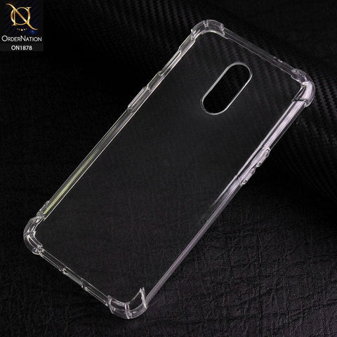 OnePlus 7 Cover - Soft 4D Design Shockproof Silicone Transparent Clear Case