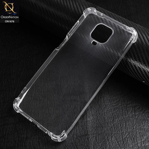 Xiaomi Redmi Note 9 Pro Cover - Soft 4D Design Shockproof Silicone Transparent Clear Case