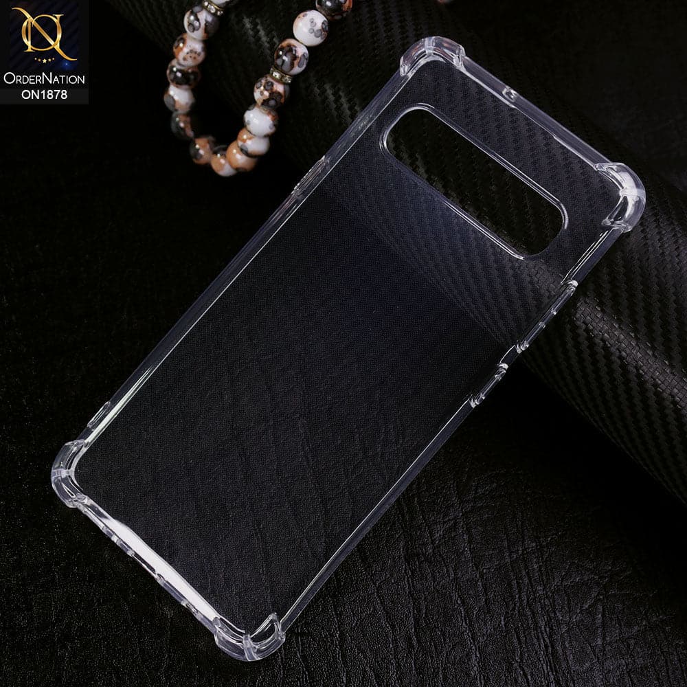 Samsung Galaxy S10 5G Cover - Soft 4D Design Shockproof Silicone Transparent Clear Case b68