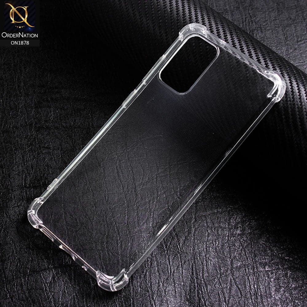 Samsung Galaxy Note 20 Cover - Soft 4D Design Shockproof Silicone Transparent Clear Case