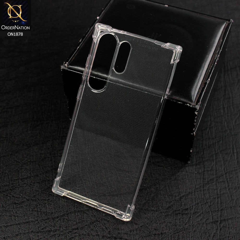 Samsung Galaxy S23 Ultra 5G Cover - Transparent - Soft 4D Design Shockproof Silicone Clear Case