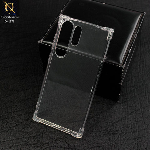 Samsung Galaxy S23 Ultra 5G Cover - Transparent - Soft 4D Design Shockproof Silicone Clear Case