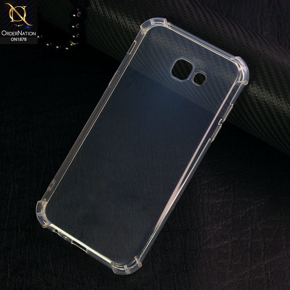 Samsung Galaxy A7 2017 / A720 Cover - Soft 4D Design Shockproof Silicone Transparent Clear Case