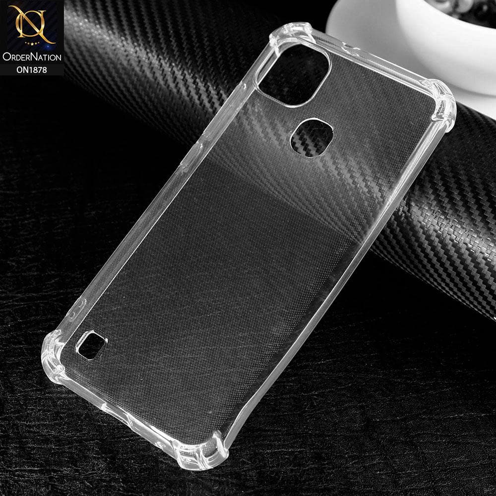 Infinix Smart HD 2021 Cover - Soft 4D Design Shockproof Silicone Transparent Clear Case