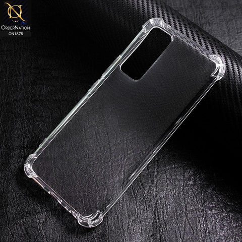 Vivo V20 SE Cover - Soft 4D Design Shockproof Silicone Transparent Clear Case