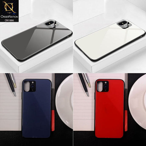 iPhone XS / X Cover - White - Soft Border Face-Lift Camera Glass Case