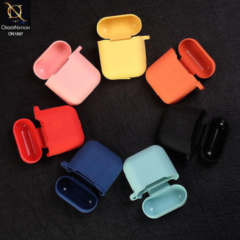 Apple Airpods 1 / 2 Cover - Yellow - Candy Color Soft Silicone Airpod Case