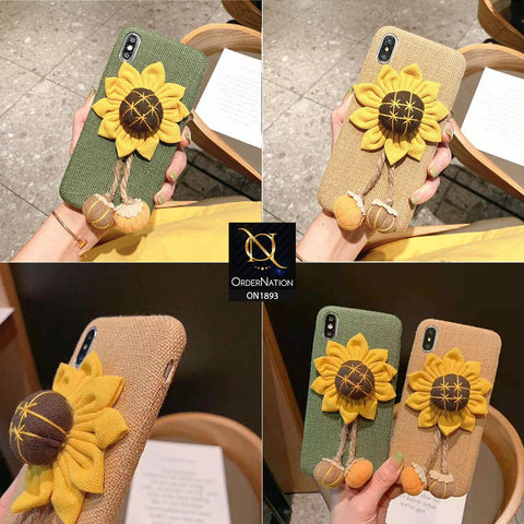 Luxury 3D Sunflower Pumpkin Warm Winter Case For iPhone 6s Plus / 6 Plus - Green
