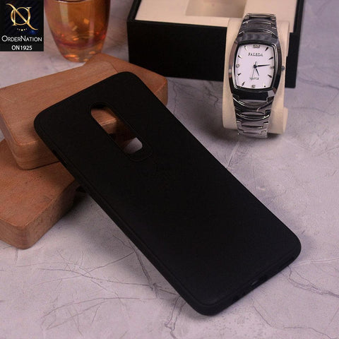 OnePlus 6 Cover - Black - Stylish 3D Camera Soft Jell Cases