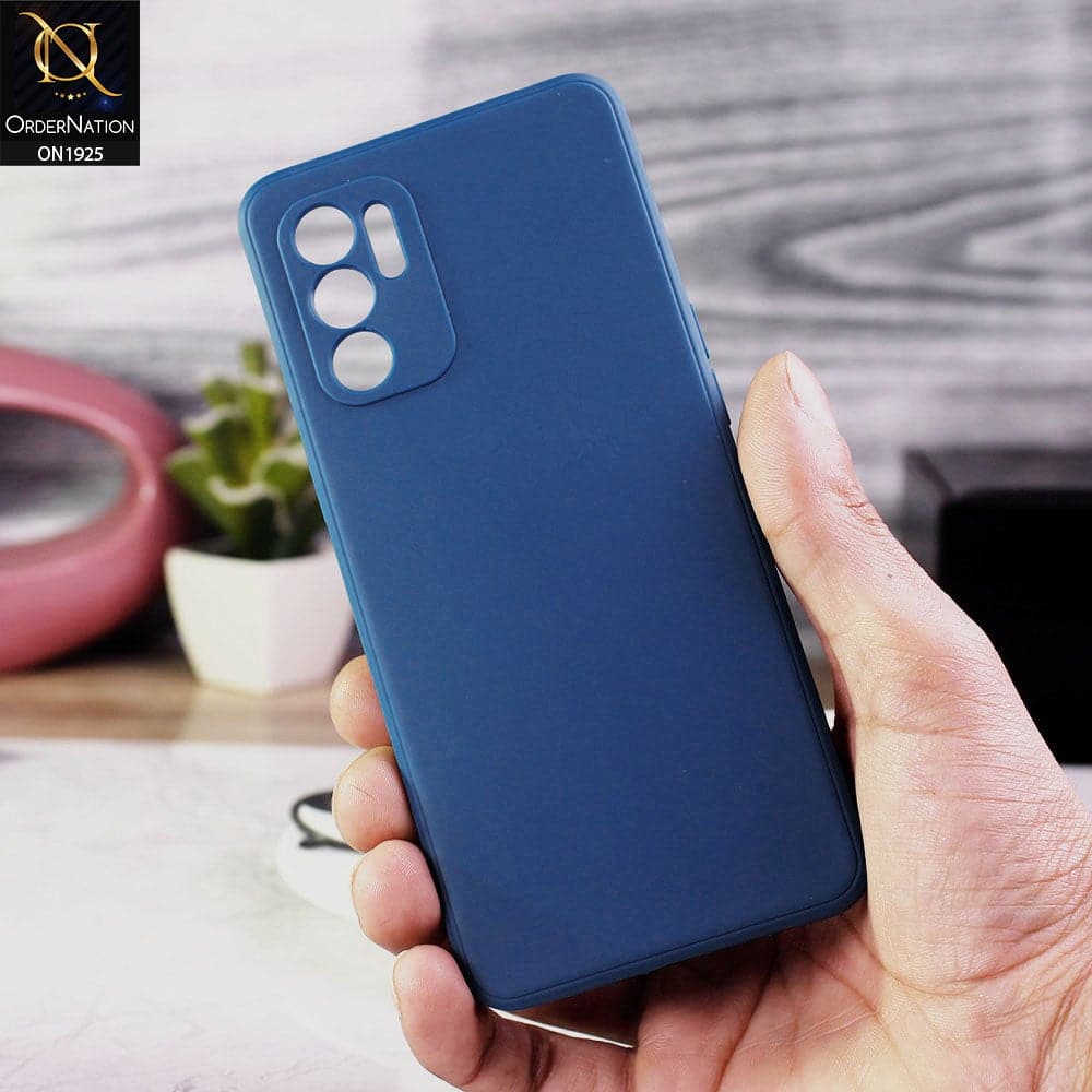 Oppo Reno 6 Cover - Blue - Stylish 3D Camera Soft Jell Cases