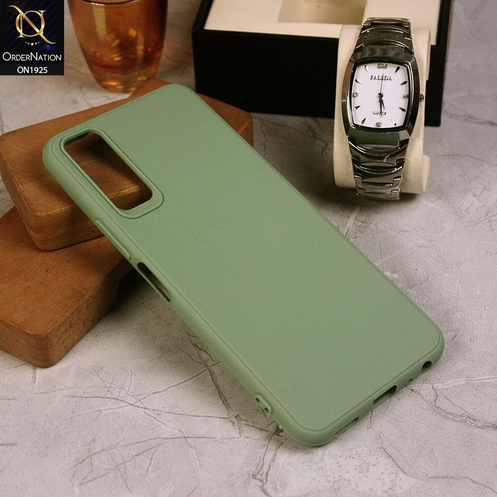 Vivo Y11s Cover - Light Green - Stylish 3D Camera Soft Jell Cases