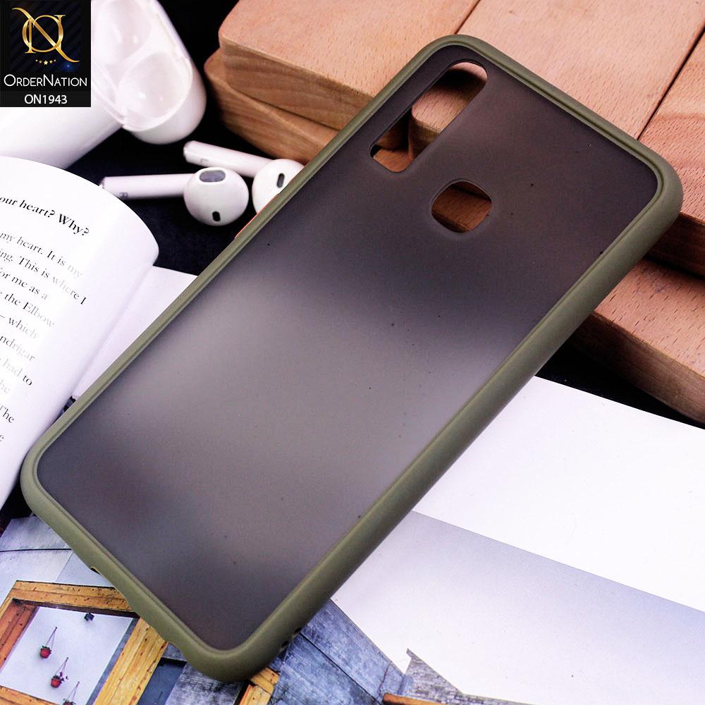 Vivo Y17 - Light Green - Luxury Semi Tranparent Color Frame Matte Hard PC Protective Case