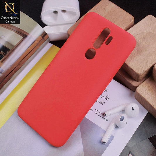 Oppo A9 2020 Cover - Candy Red - Candy Color Soft Silicon Case