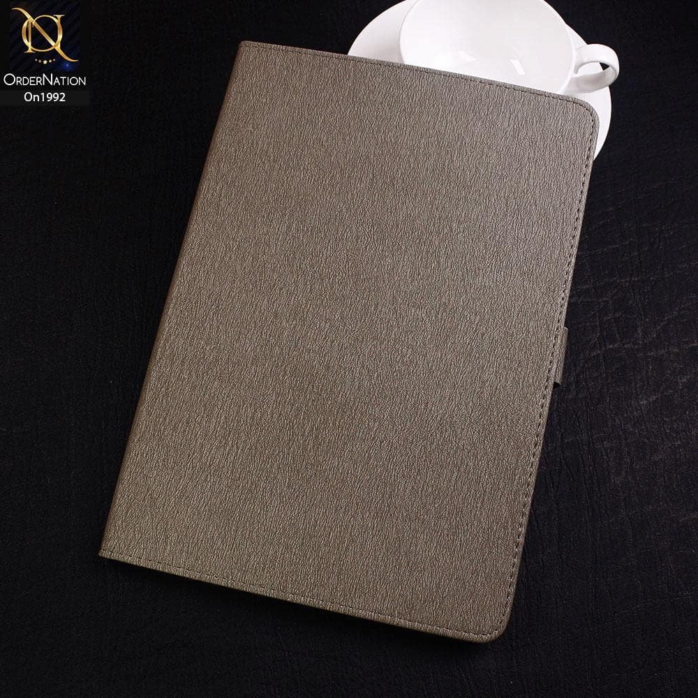 Samsung Galaxy Tab S3 9.7 / T820 / T825 Cover - Gray - Luxury Shockproof Smart Wakeup Flip Book Case