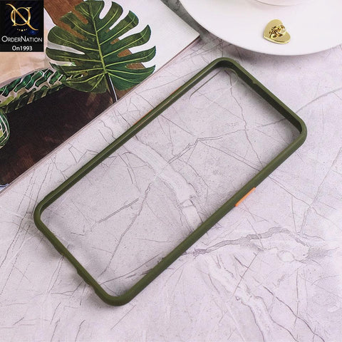 Vivo S1 - Green - Shiny Acrylic Anti-Shock Bumper Transparent Back Case