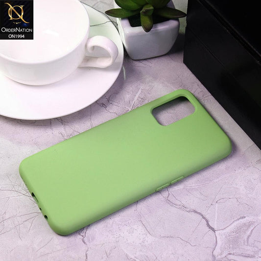 Oppo A72 Cover - Light Green - Matte Shockproof Sillica Gel Soft Case