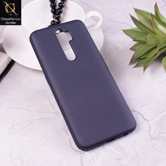 Oppo A9 2020 - Dark Blue - Matte Shockproof Sillica Gel Soft Case