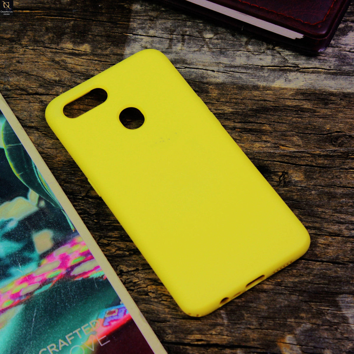 Oppo A11k Cover - Yellow - Matte Shockproof Sillica Gel Soft Case