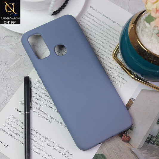 Infinix Hot 11 Play Cover - Light Gray - Matte Shockproof Sillica Gel Soft Case