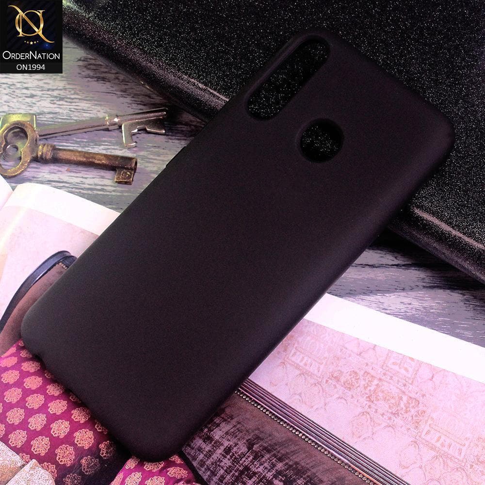 Infinix Hot 8 Cover Black Matte Shockproof Sillica Gel Soft Case Ordernation