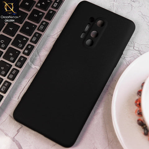 OnePlus 8 Pro Cover - Black - Matte Shockproof Sillica Gel Soft Case