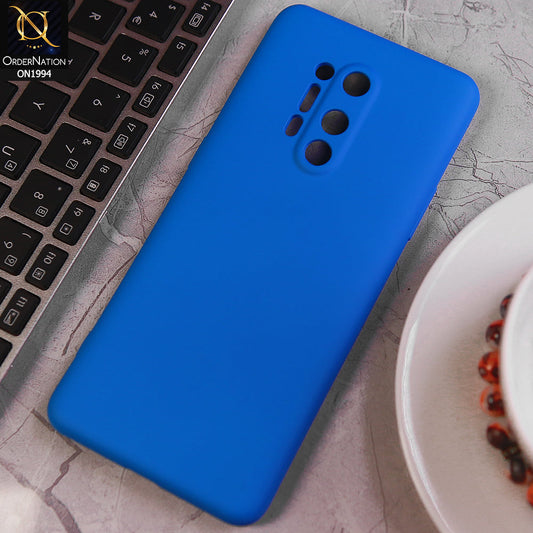 OnePlus 8 Pro Cover - Light Blue - Matte Shockproof Sillica Gel Soft Case