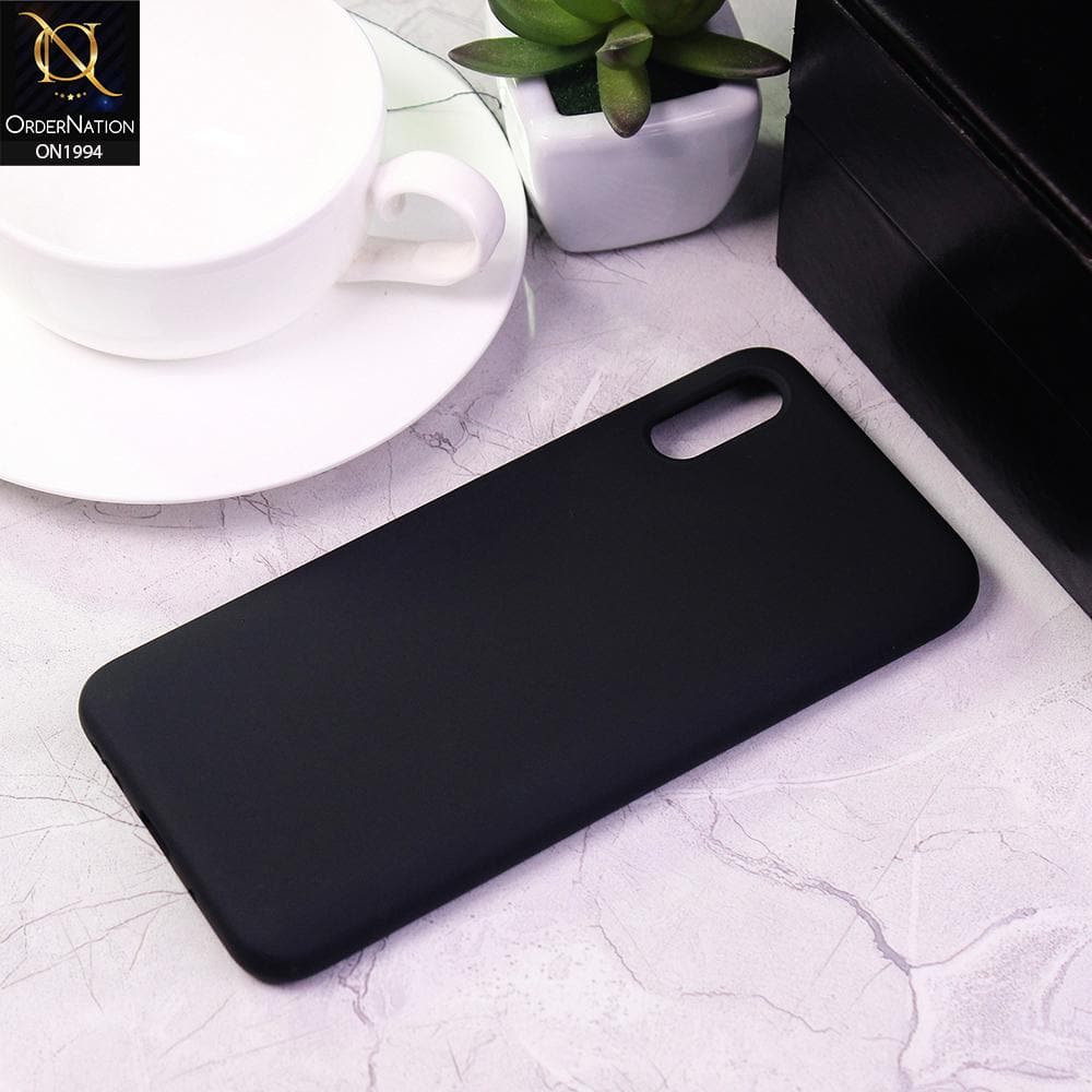 Xiaomi Redmi 9A Cover - Black - Matte Shockproof Sillica Gel Soft Case