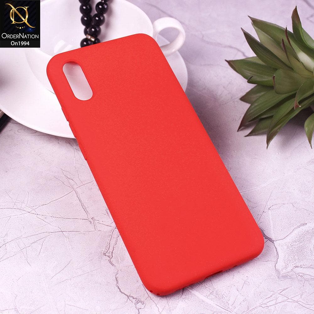 Xiaomi Redmi 9A - Red - Matte Shockproof Sillica Gel Soft Case