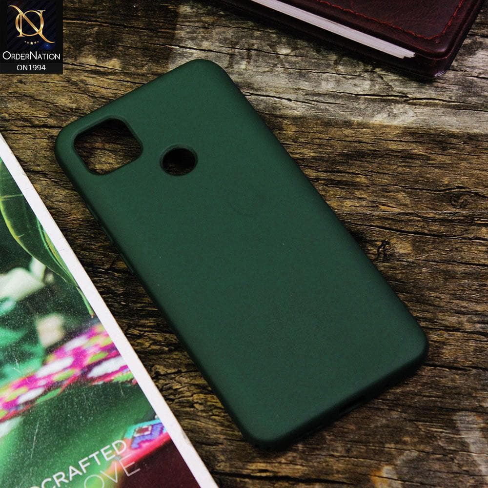 Xiaomi Redmi 9C Cover - Moss Green - Matte Shockproof Sillica Gel Soft Case