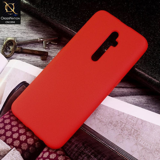 Oppo Reno 2Z Cover - Red - Matte Shockproof Sillica Gel Soft Case