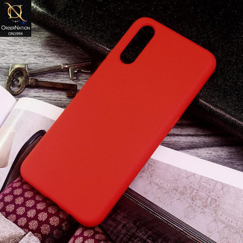 Vivo S1 Cover - Red - Matte Shockproof Sillica Gel Soft Case