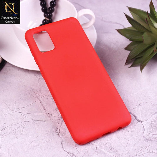 Samsung Galaxy A31 - Red - Matte Shockproof Sillica Gel Soft Case