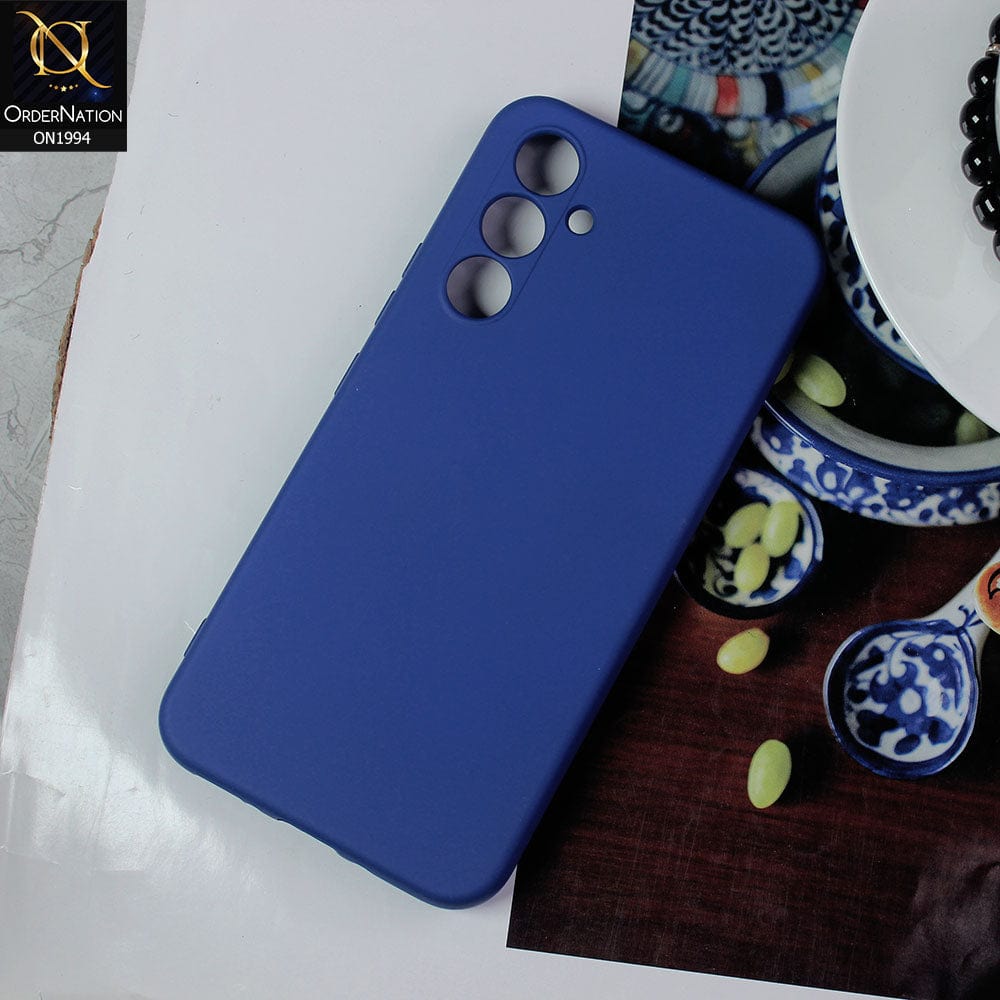Samsung Galaxy A24 4G Cover - Blue - Matte Shockproof Sillica Gel Soft Case