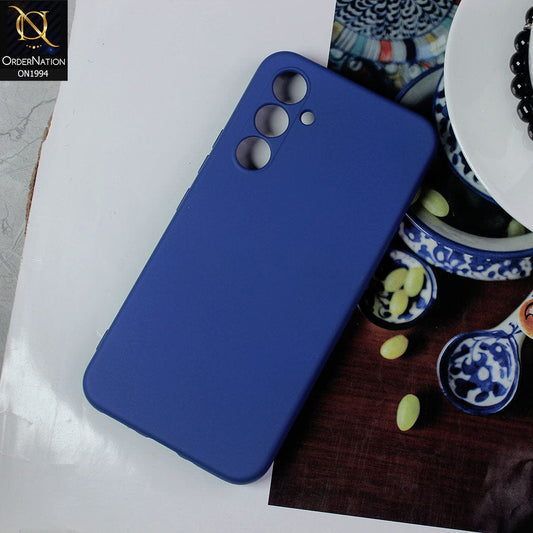 Samsung Galaxy A34 5G Cover - Blue - Matte Shockproof Sillica Gel Soft Case