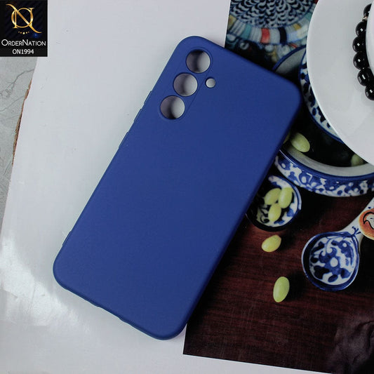 Samsung Galaxy A54 5G Cover - Blue - Matte Shockproof Sillica Gel Soft Case