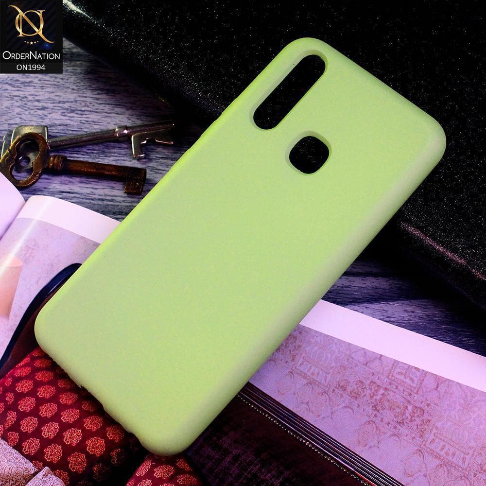 Vivo Y17 Cover - Light Green - Matte Shockproof Sillica Gel Soft Case