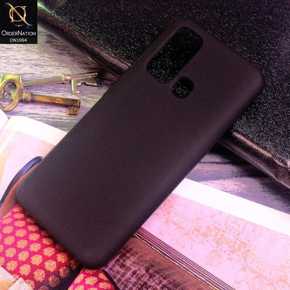 Vivo Y30 Cover - Black - Matte Shockproof Sillica Gel Soft Case