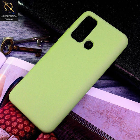 Vivo Y30 Cover - Light Green - Matte Shockproof Sillica Gel Soft Case