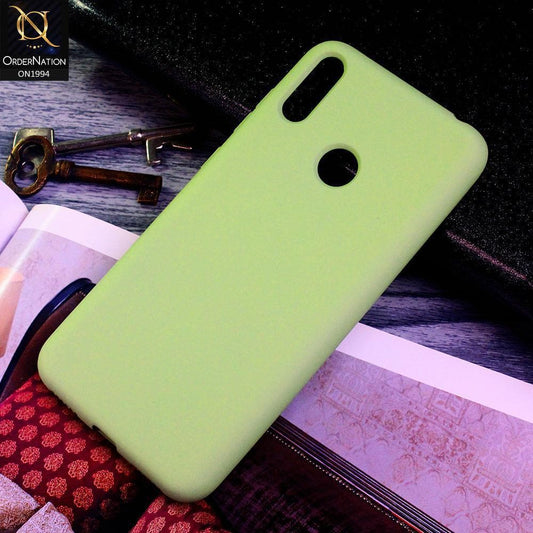 Huawei Y7 Prime 2019 / Y7 2019 / Y7 Pro 2019 Cover - Light Green - Matte Shockproof Sillica Gel Soft Case