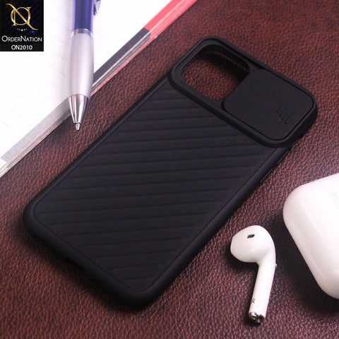 Anti-drop Lens Protection Slide Camera Protective Back Case iPhone 11 Pro - Black