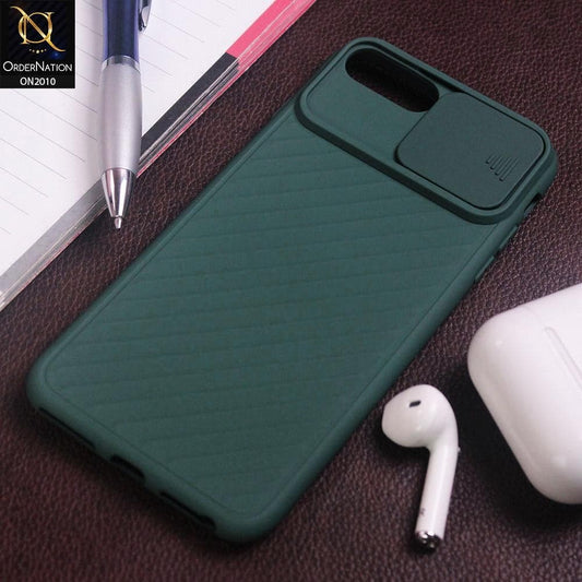 iPhone 6s Plus / 6 Plus Cover - Green - Anti-drop Lens Protection Slide Camera Protective Back Case