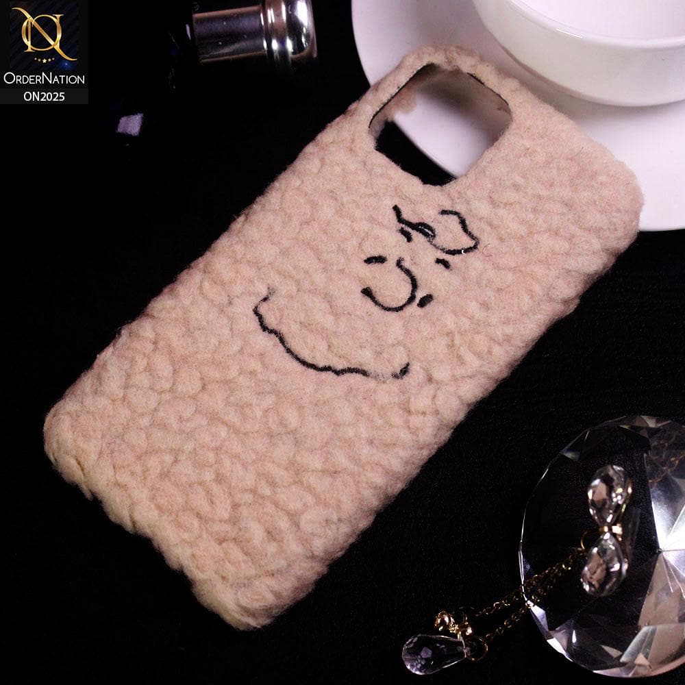 Warm Wool Lamb Plush Fur Case For iPhone 11 Pro - Skin