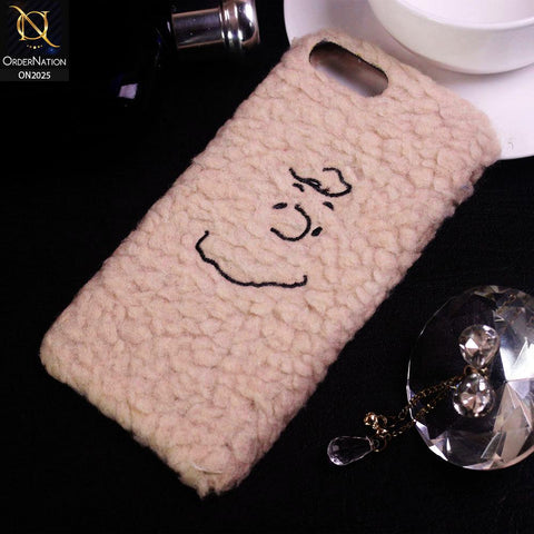 Warm Wool Lamb Plush Fur Case For iPhone 8 Plus / 7 Plus - Skin