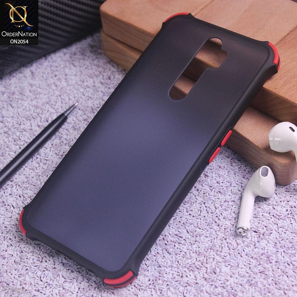 Oppo A9 2020 Cover - Black - Translucent Matte Shockproof Case