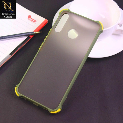 Infinix Hot 8 Cover - Light Green - Translucent Matte Shockproof Case